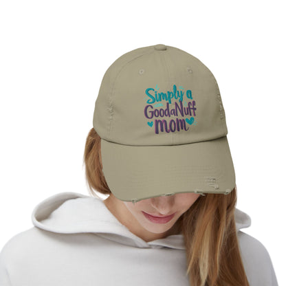 Simply a GoodaNuff Mom Distressed Baseball Cap
