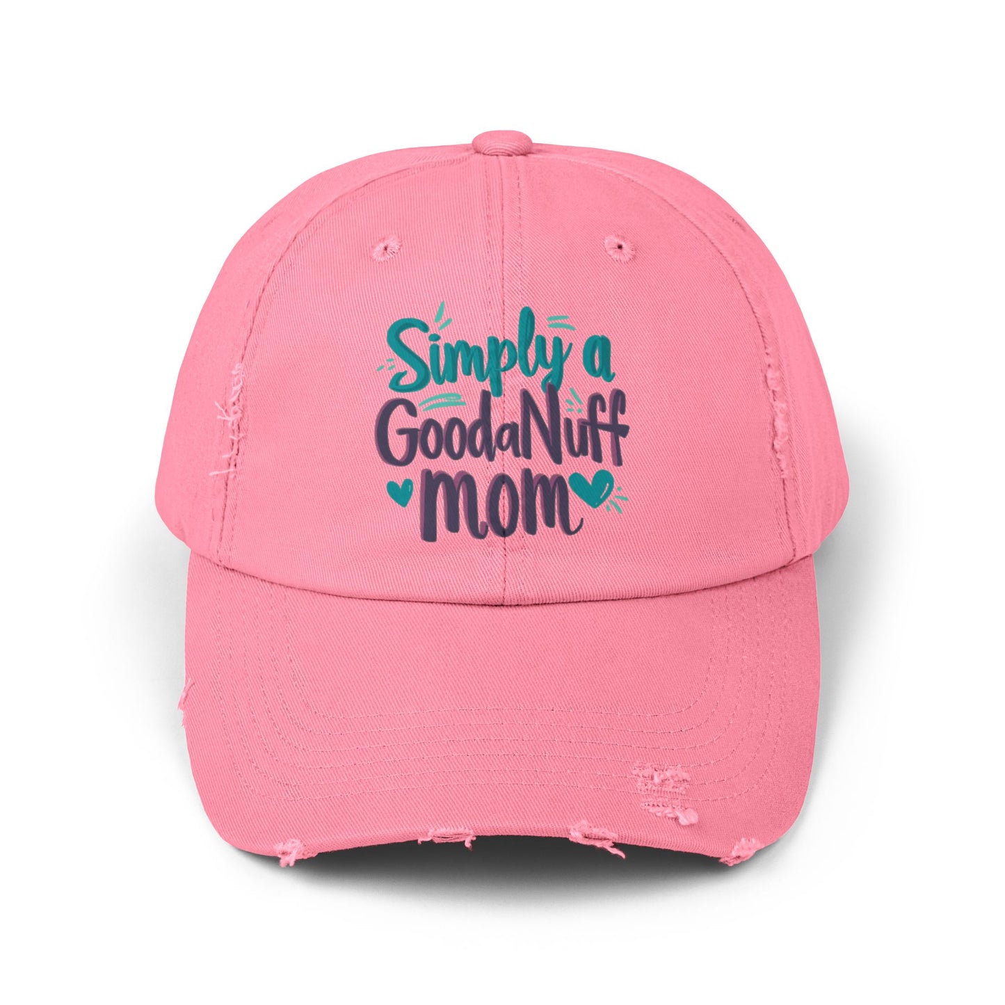 Simply a GoodaNuff Mom Distressed Baseball Cap