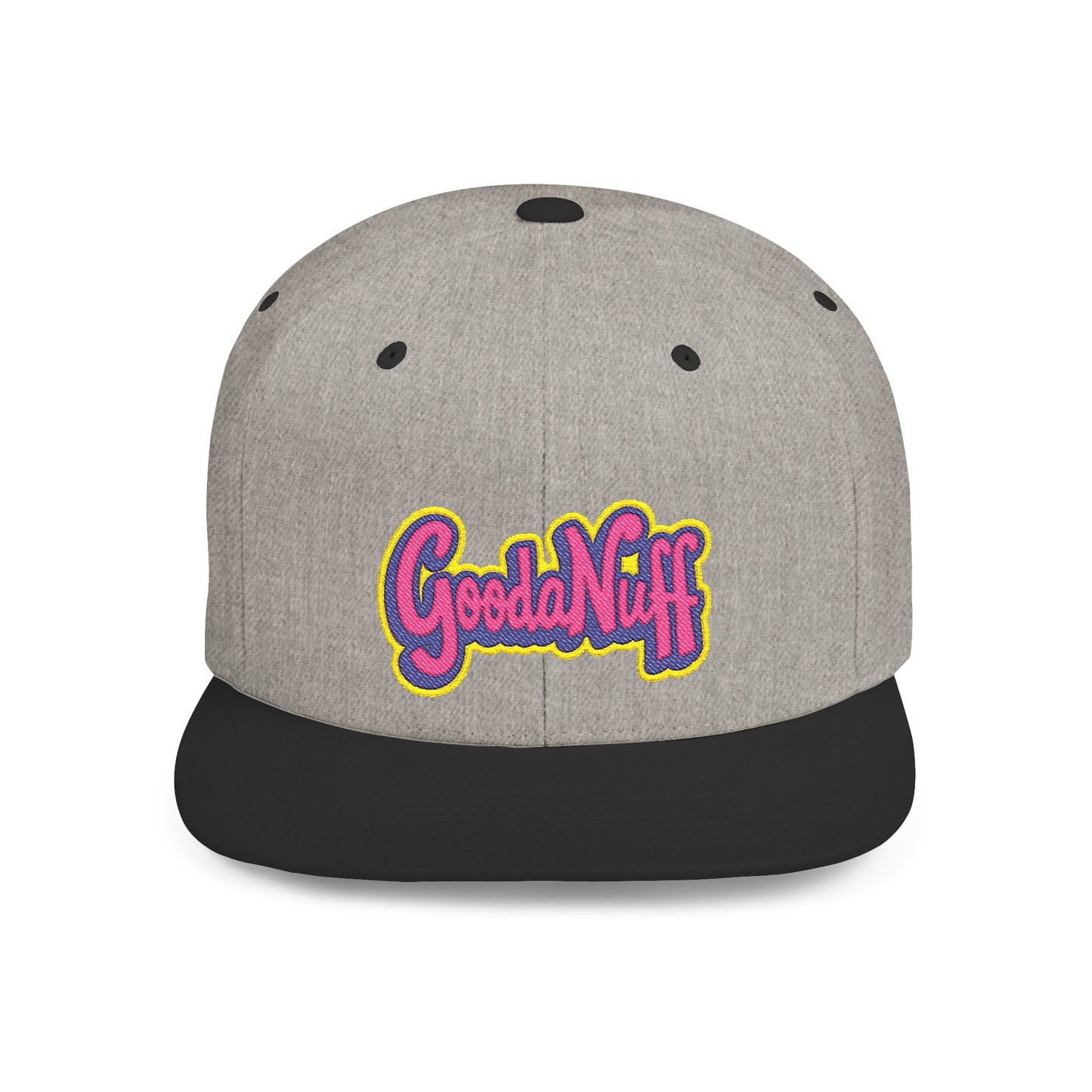 GoodaNuff Embroidery Flat Bill Cap