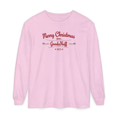 Merry Christmas from...GoodaNuff 2025 Unisex Long Sleeve Tee