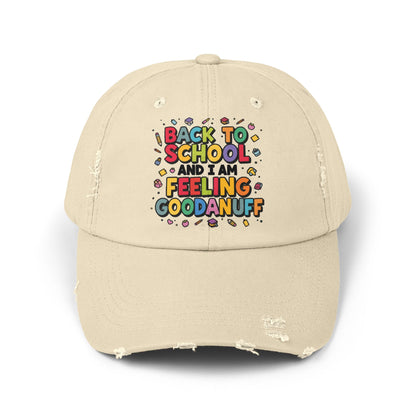 Back to School and I Am Feeling GoodaNuff Distressed Baseball Cap