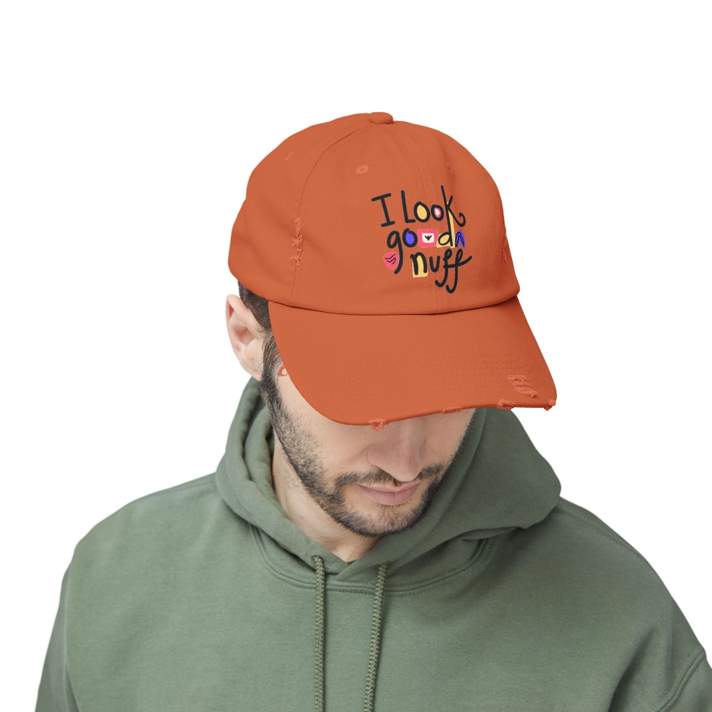 I Look GoodaNuff Distressed Baseball Cap