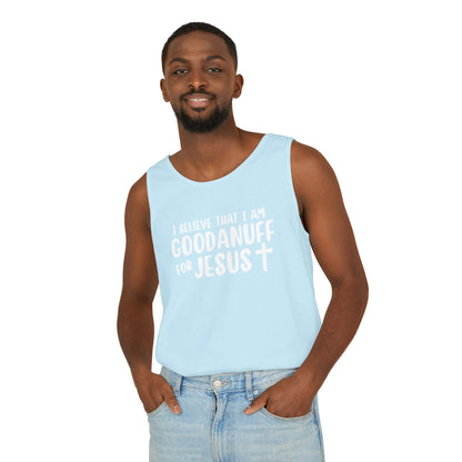 I Believe that I am GoodaNuff for Jesus Men's Lightweight Tank Top