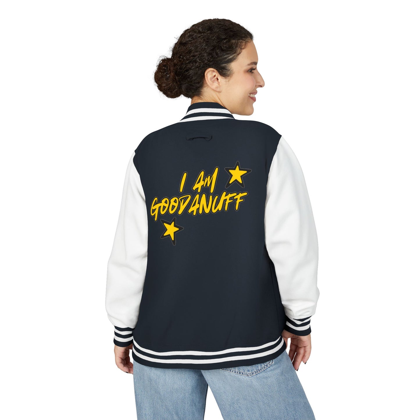 I Am GoodaNuff Unisex Letterman Jacket