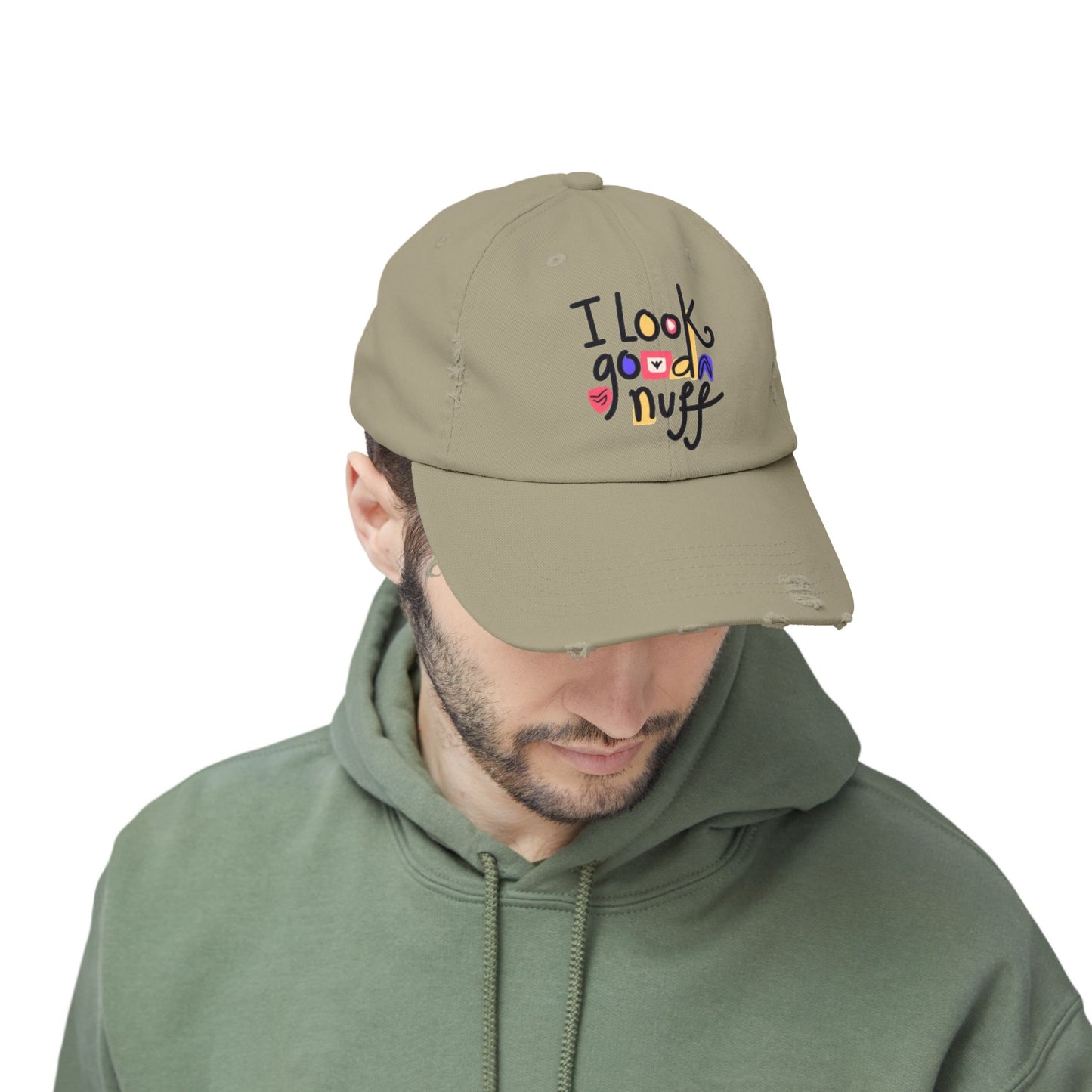 I Look GoodaNuff Distressed Baseball Cap