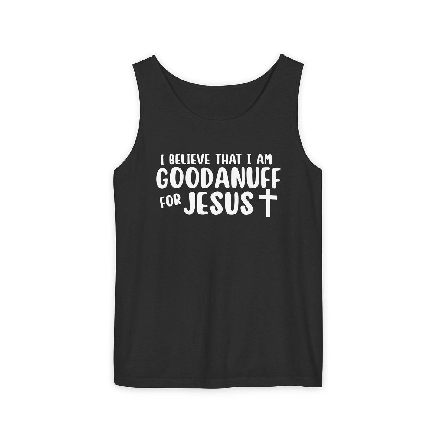 I Believe that I am GoodaNuff for Jesus Men's Lightweight Tank Top