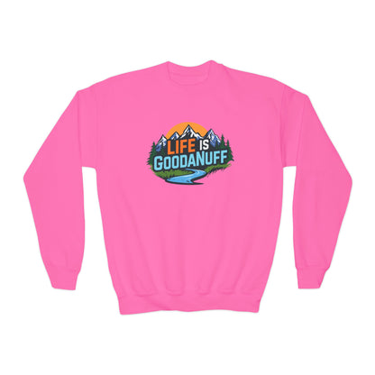 Life Is GoodaNuff Unisex Youth Crewneck