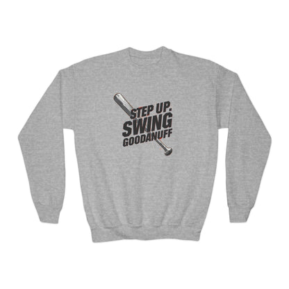 Step Up. Swing GoodaNuff Unisex Youth Crewneck