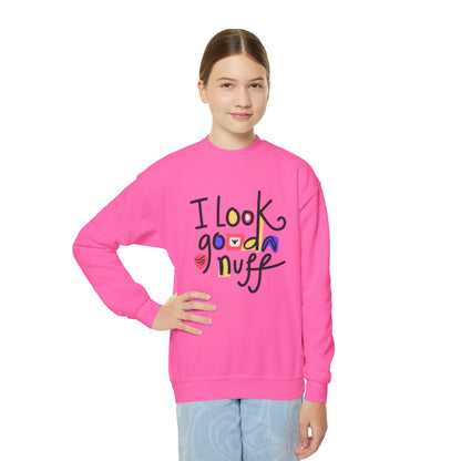 I Look GoodaNuff Unisex Youth Crewneck