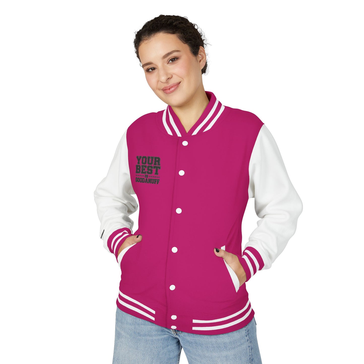 Your Best is GoodaNuff Unisex Letterman Jacket
