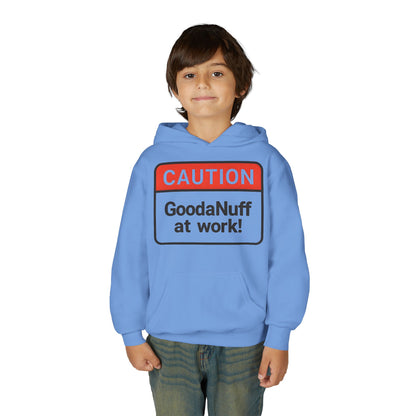 Caution-GoodaNuff at Work Unisex Youth Hoodie