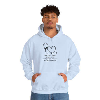 Heart of a Nurse. Saving Lives. Charting and Thriving. Always GoodaNuff Unisex Hoodie