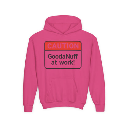 Caution-GoodaNuff at Work Unisex Youth Hoodie