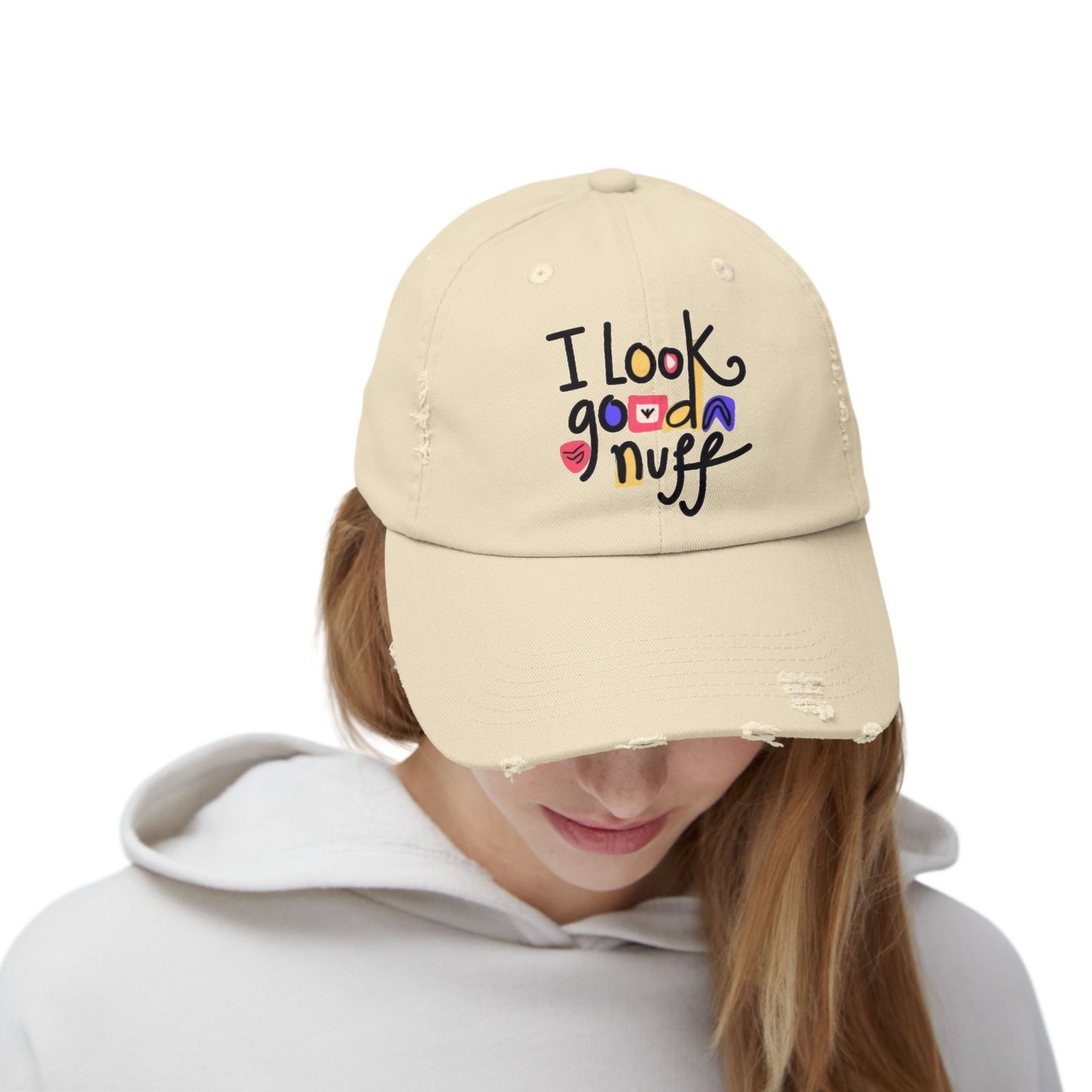 I Look GoodaNuff Distressed Baseball Cap