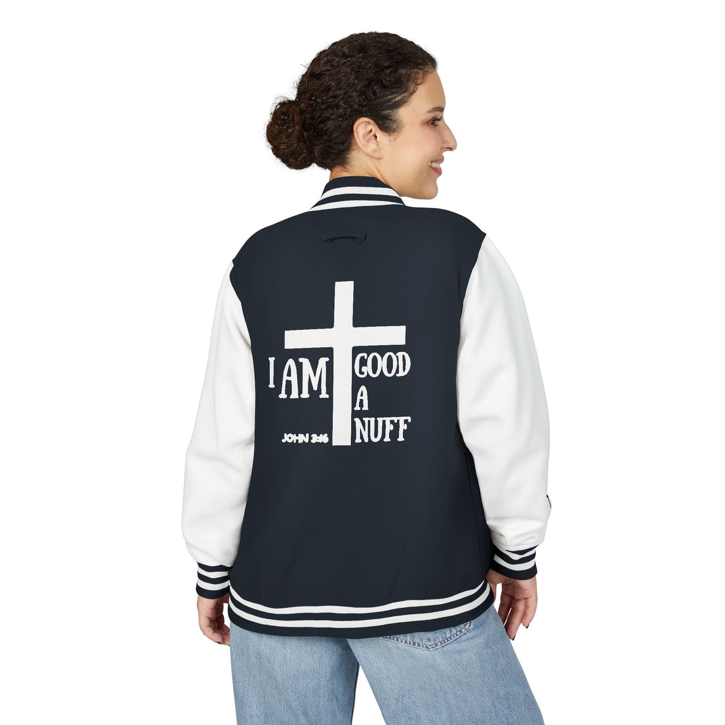 I AM GoodaNuff Unisex Letterman Jacket