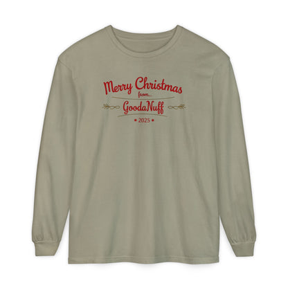 Merry Christmas from...GoodaNuff 2025 Unisex Long Sleeve Tee