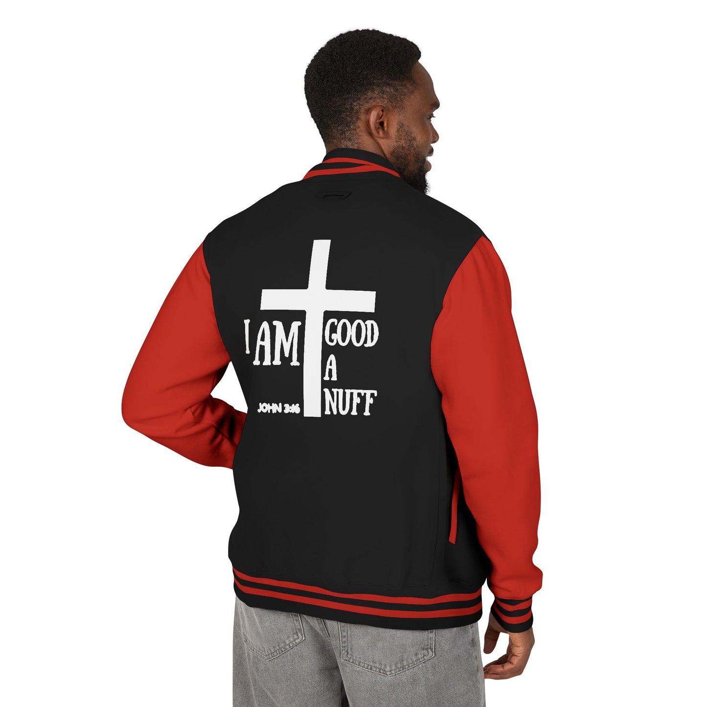 I AM GoodaNuff Unisex Letterman Jacket