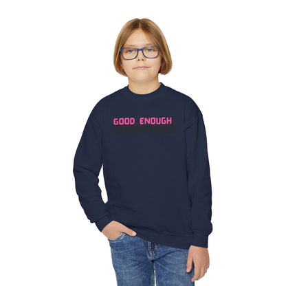 Good+Enough=GoodaNuff Unisex Youth Crewneck