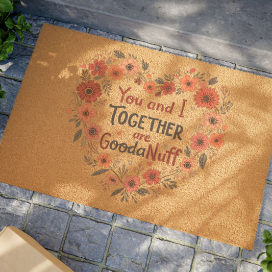 You and I Together are GoodaNuff Door Mat