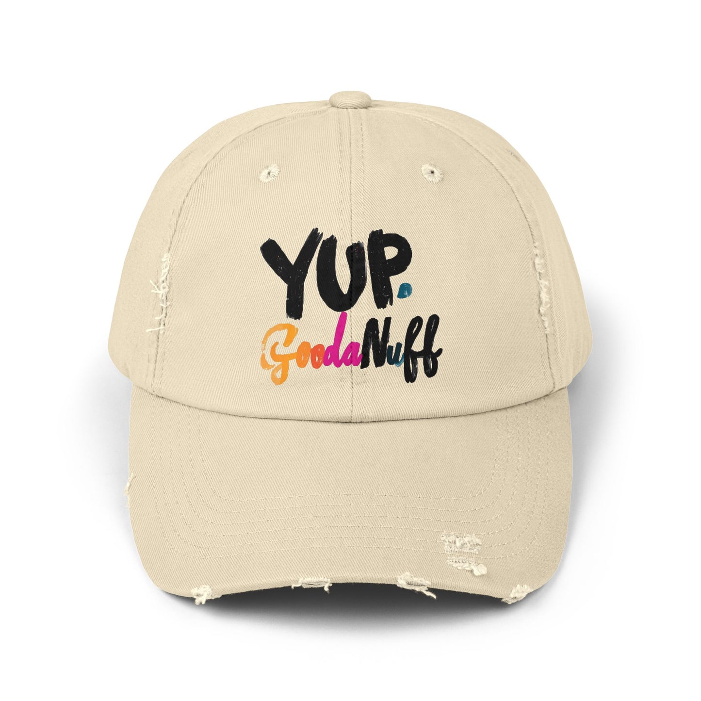 Yup. GoodaNuff Distressed Baseball Cap
