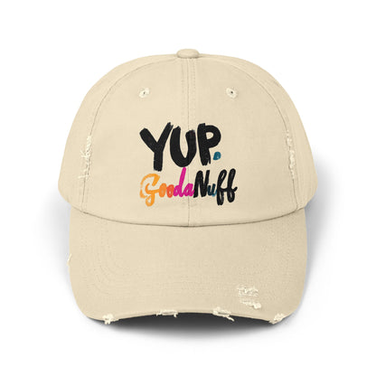 Yup. GoodaNuff Distressed Baseball Cap