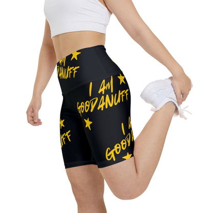 I AM GoodaNuff High Waist Biker Shorts