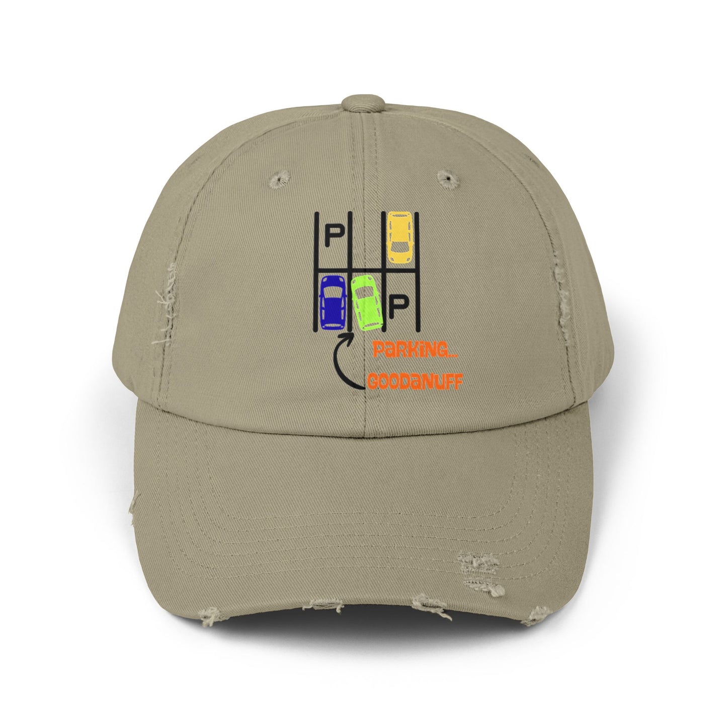 Parking…GoodaNuff Distressed Baseball Cap