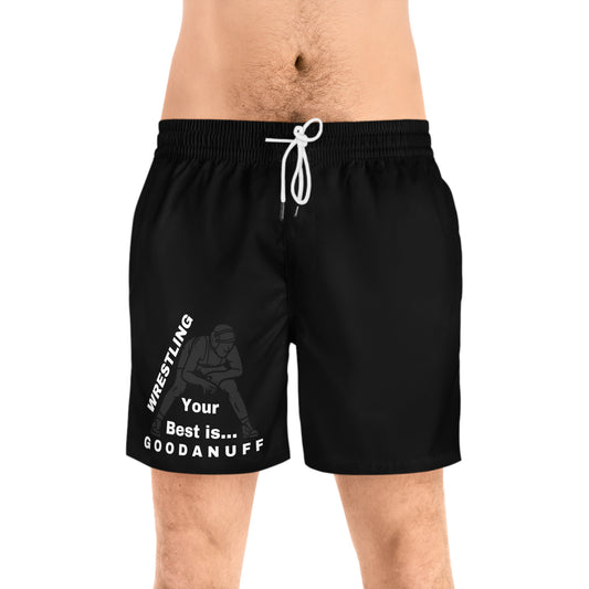 Wrestling Your Best is GoodaNuff Swim Shorts