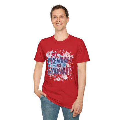 My Fireworks are GoodaNuff Unisex Softstyle T-Shirt