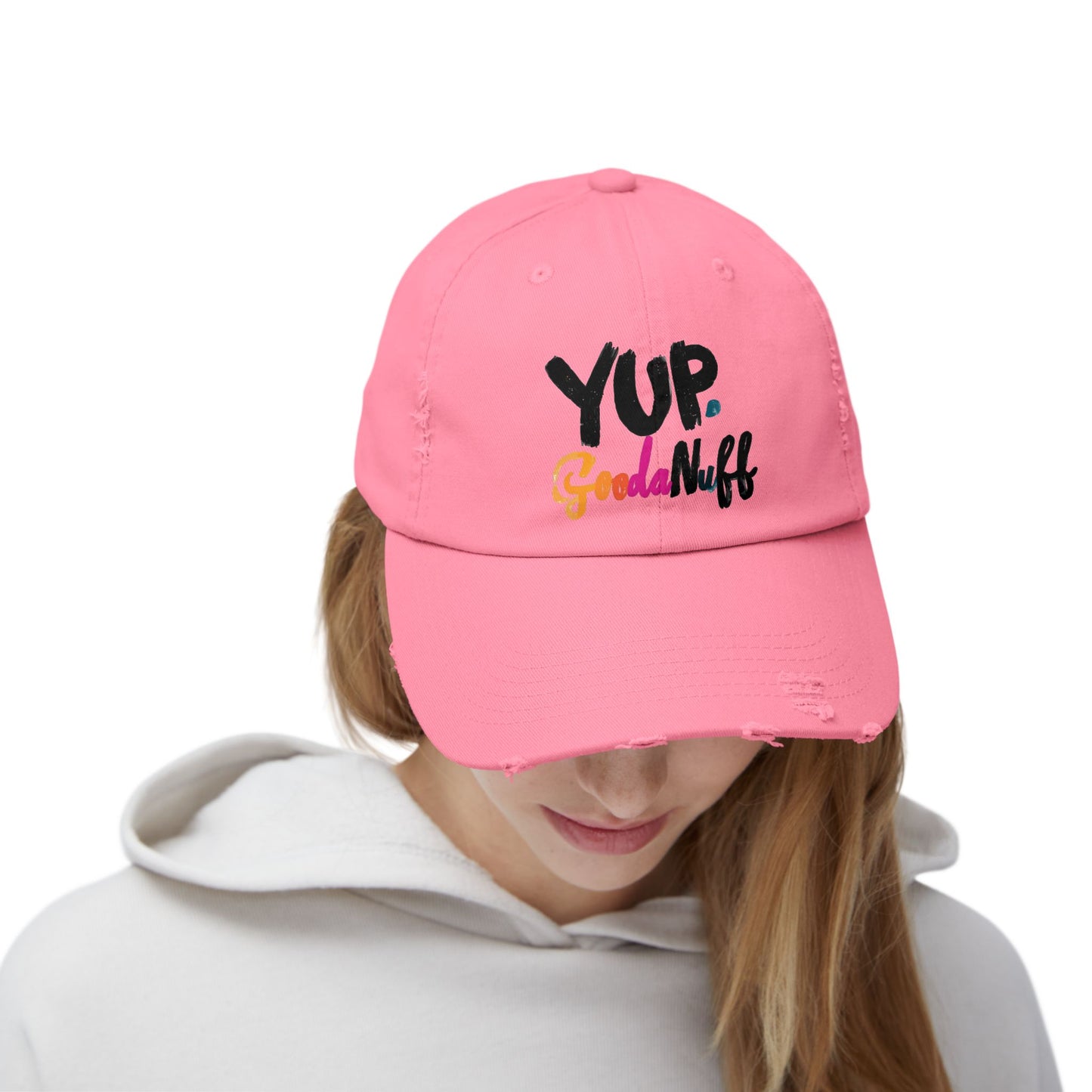 Yup. GoodaNuff Distressed Baseball Cap