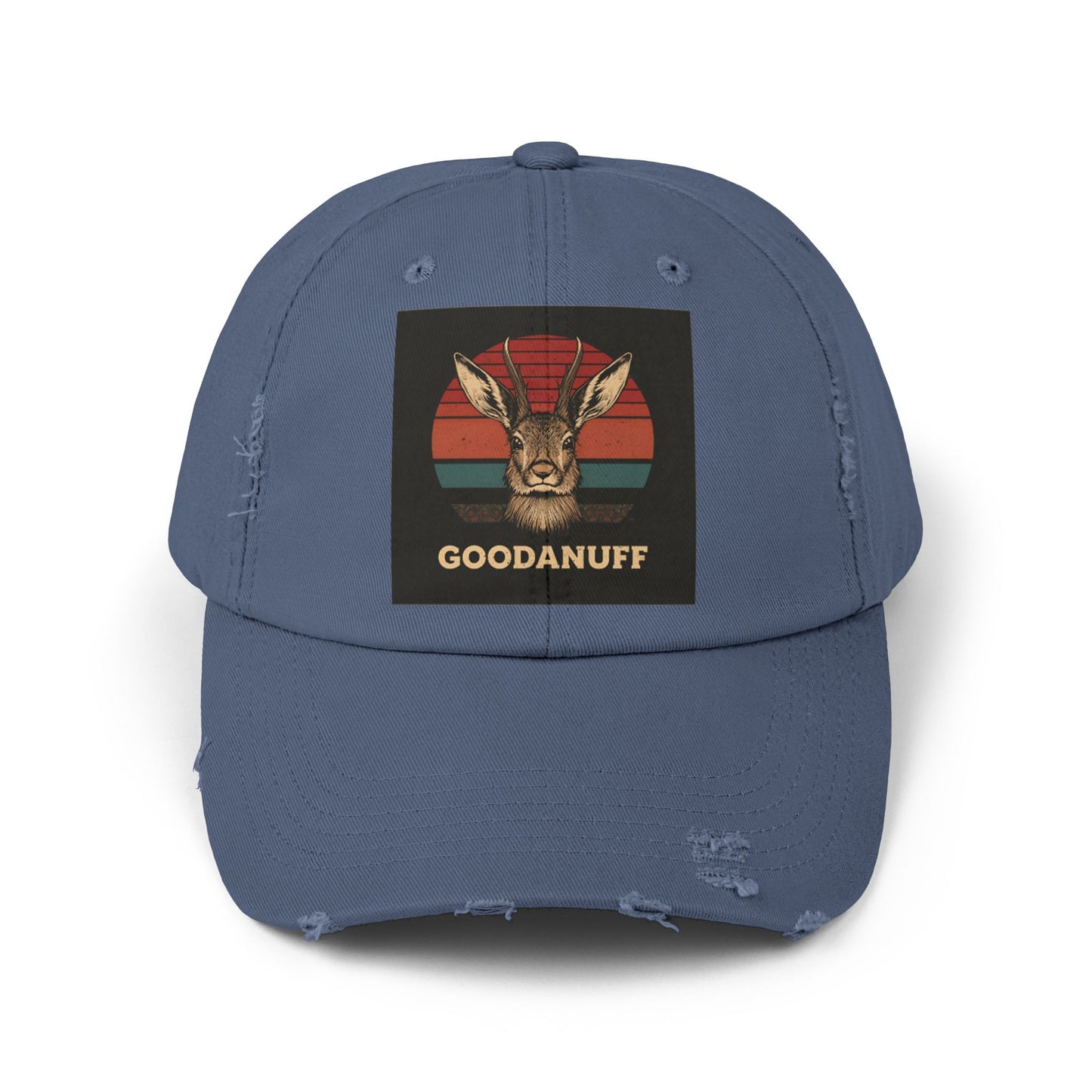 Jackalope...GoodaNuff Distressed Baseball Cap
