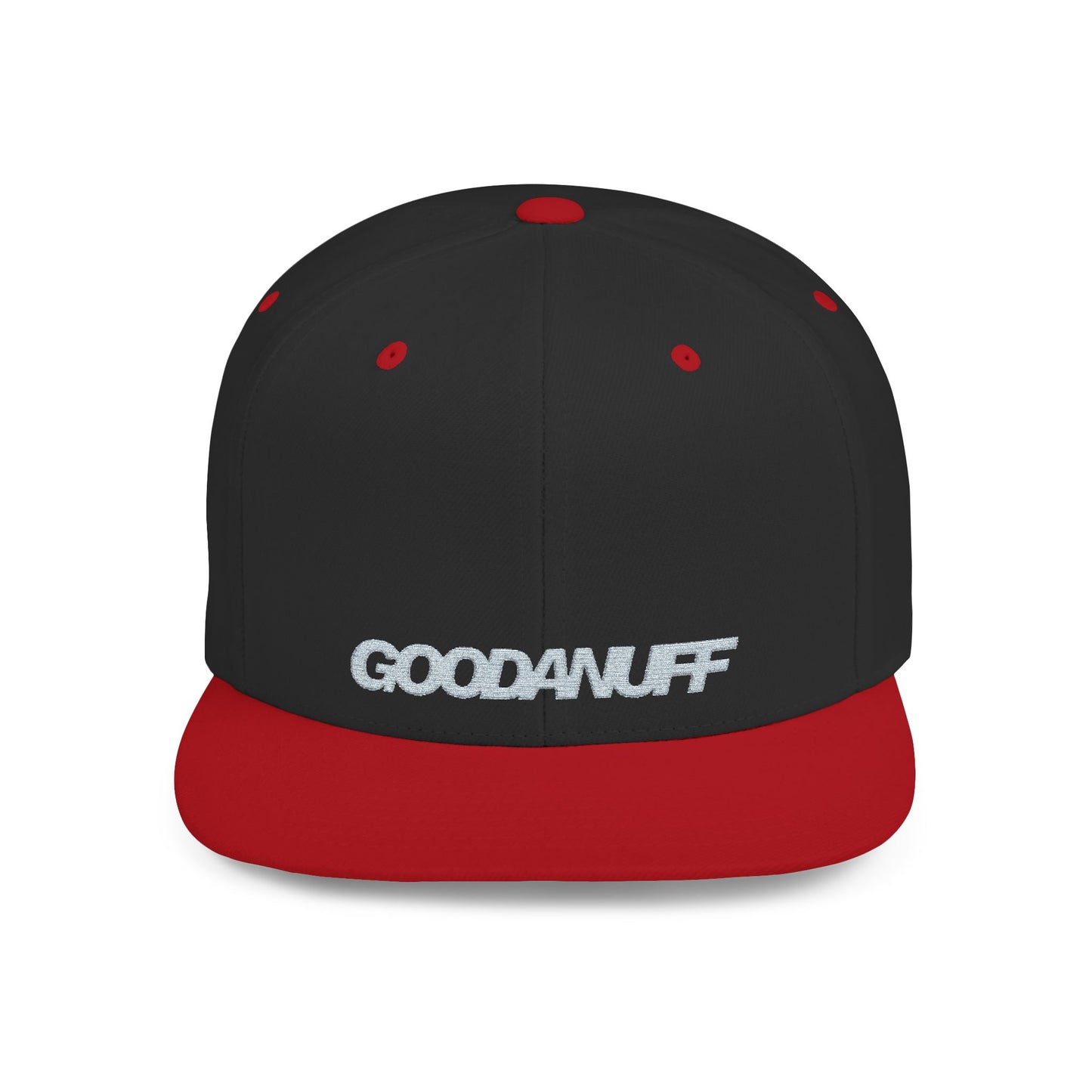 GoodaNuff Embroidery Flat Bill Cap