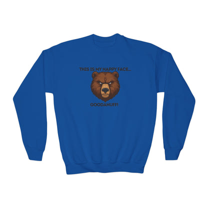 This is my Happy Face...GoodaNuff Unisex Youth Crewneck