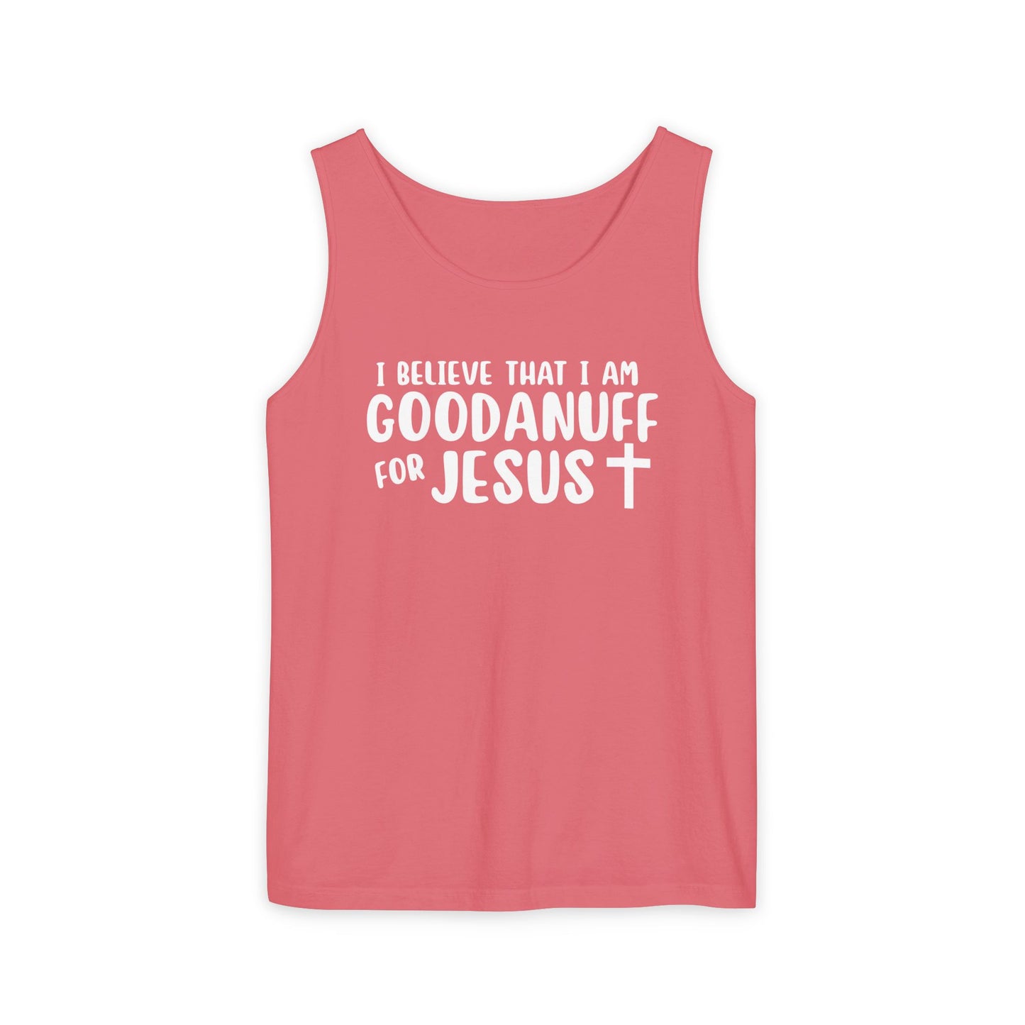 I Believe that I am GoodaNuff for Jesus Men's Lightweight Tank Top