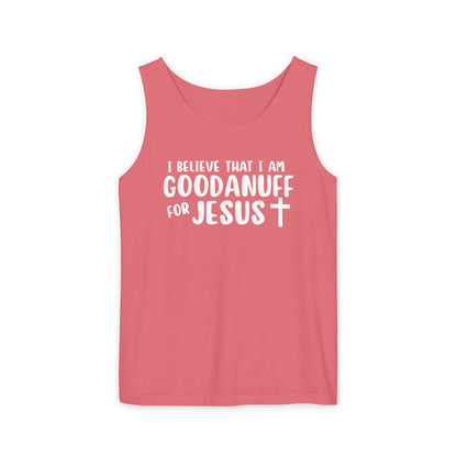 I Believe that I am GoodaNuff for Jesus Men's Lightweight Tank Top