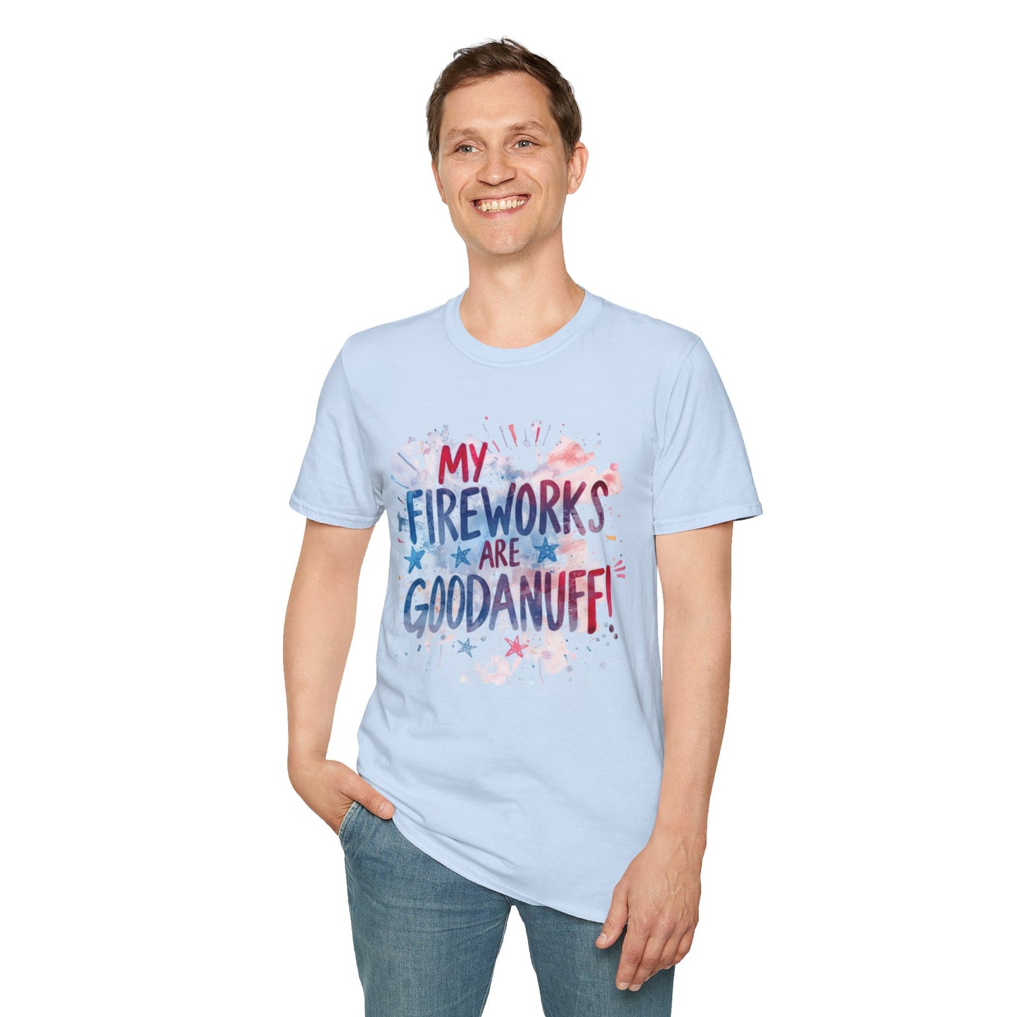 My Fireworks are GoodaNuff Unisex Softstyle T-Shirt