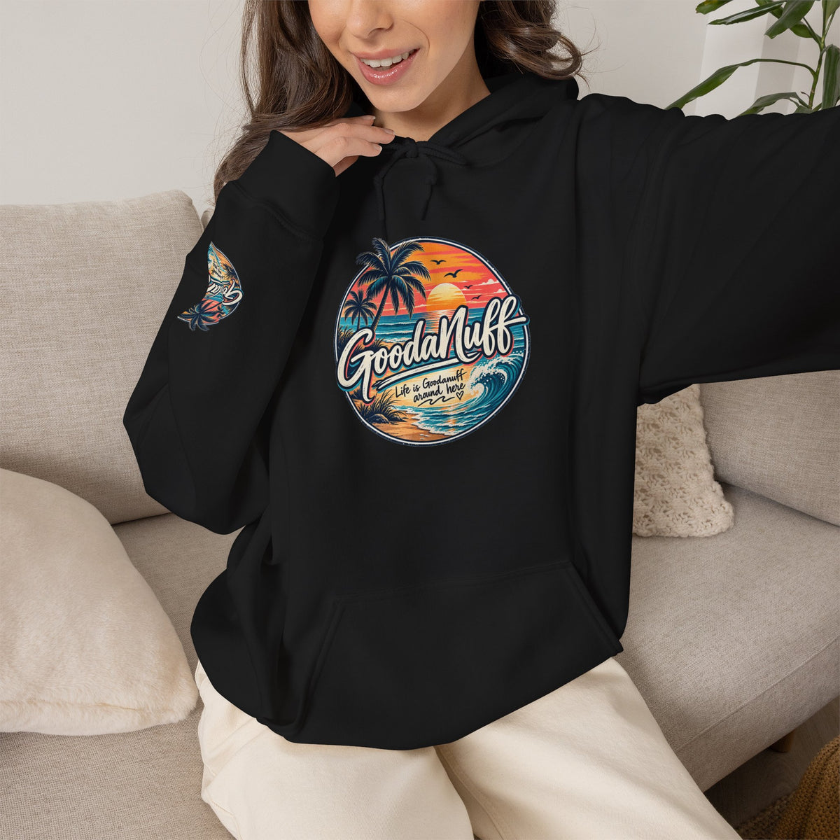 Life is GoodaNuff around here! Unisex Hoodie