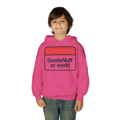 Caution-GoodaNuff at Work Unisex Youth Hoodie