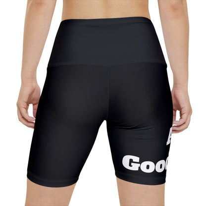 I Am GoodaNuff High Waist Biker Shorts