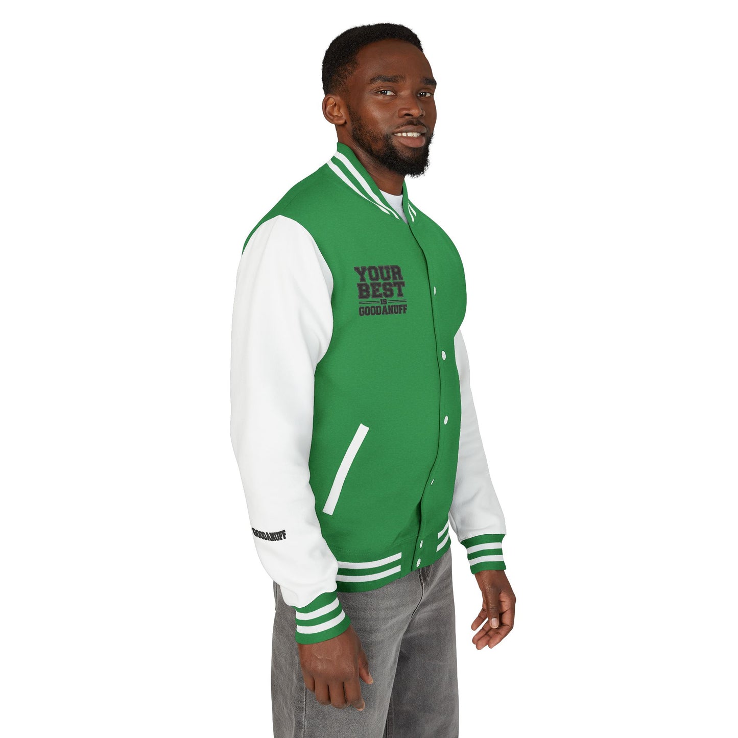Your Best is GoodaNuff Unisex Letterman Jacket
