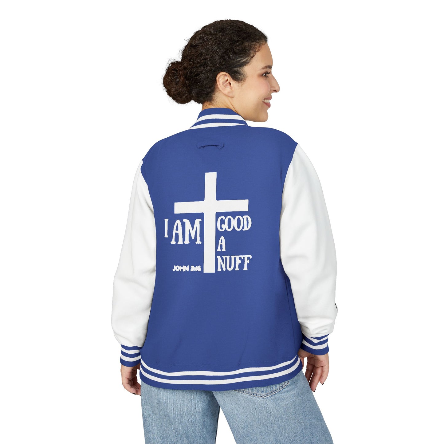 I AM GoodaNuff Unisex Letterman Jacket