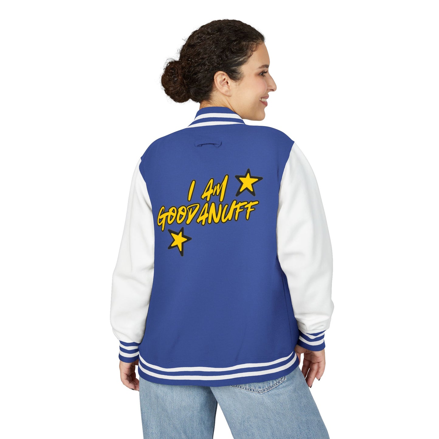 I Am GoodaNuff Unisex Letterman Jacket