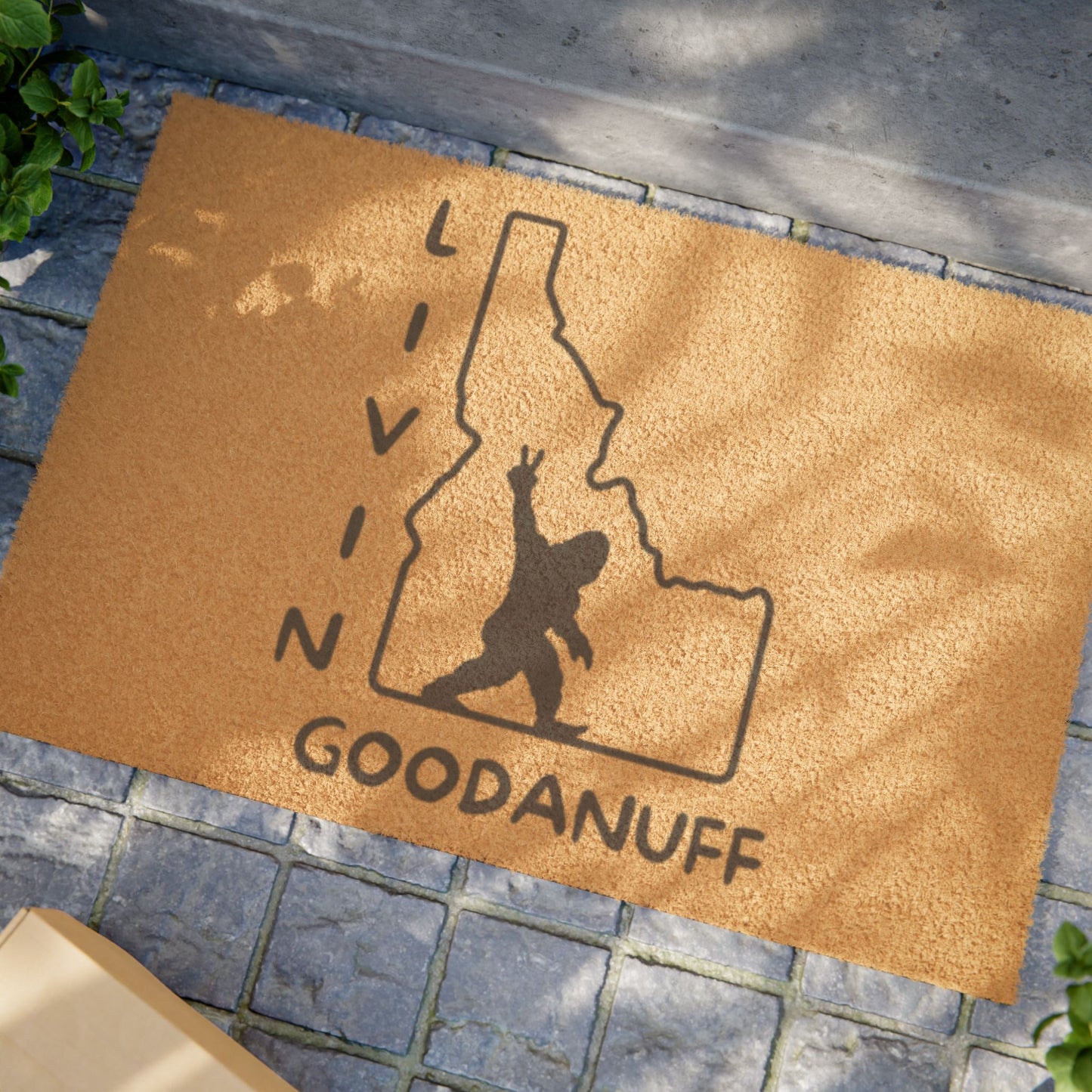 Livin GoodaNuff in Idaho Door Mat