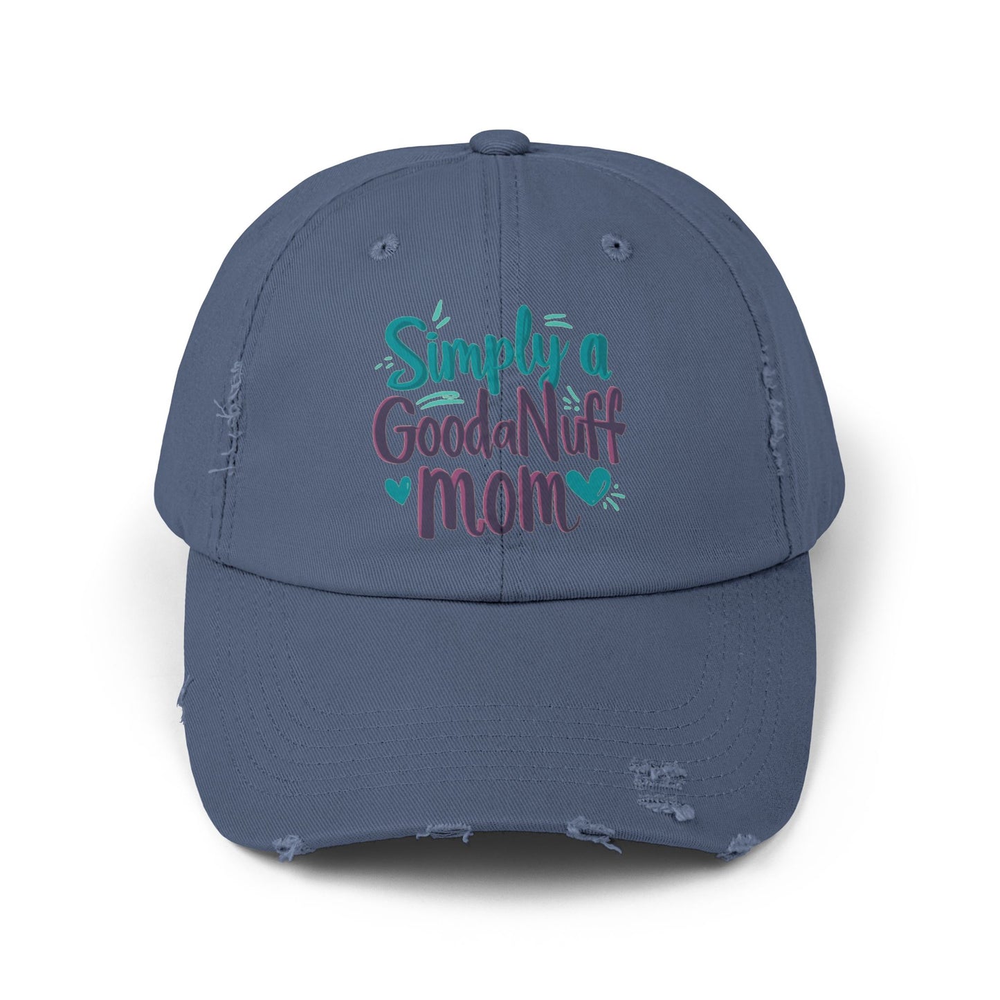 Simply a GoodaNuff Mom Distressed Baseball Cap