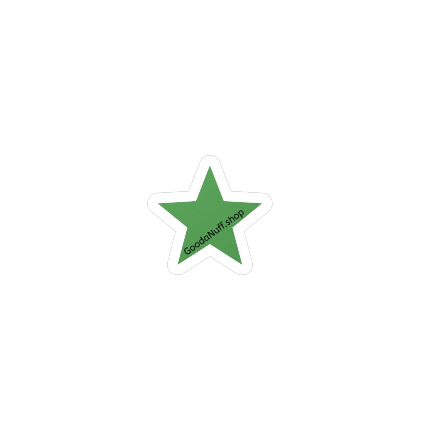 Green Star GoodaNuff.shop Mini Sticker