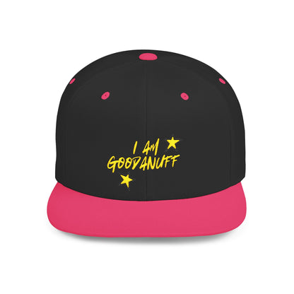 I Am GoodaNuff Embroidery Flat Bill Cap