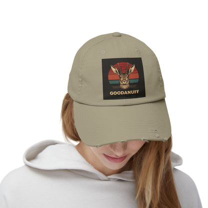 Jackalope...GoodaNuff Distressed Baseball Cap