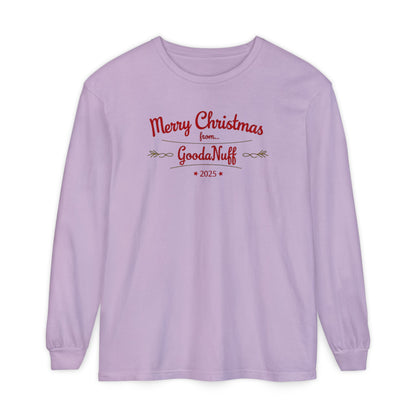 Merry Christmas from...GoodaNuff 2025 Unisex Long Sleeve Tee