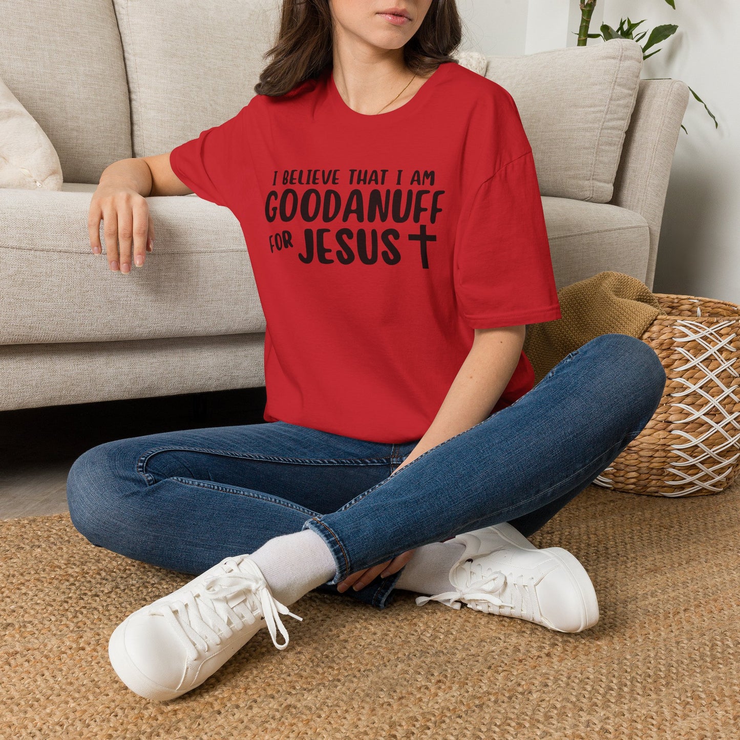 I Believe that I am GoodaNuff for Jesus Unisex Softstyle T-Shirt