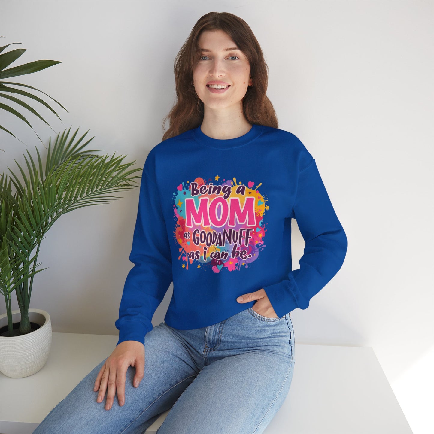Being a Mom as GoodaNuff as I can be Unisex Softstyle T-Shirt
